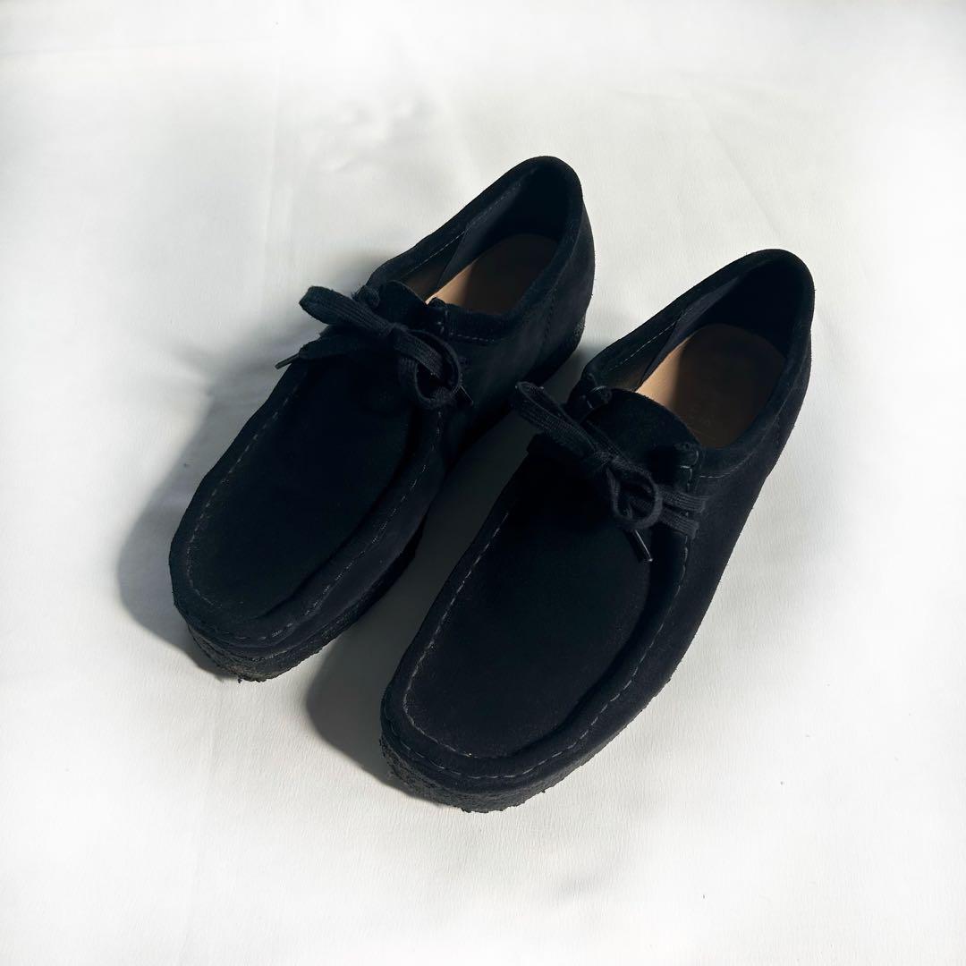 【希少・美品】ビューティー＆ユース 別注CLARKSWALLABEE NAVY