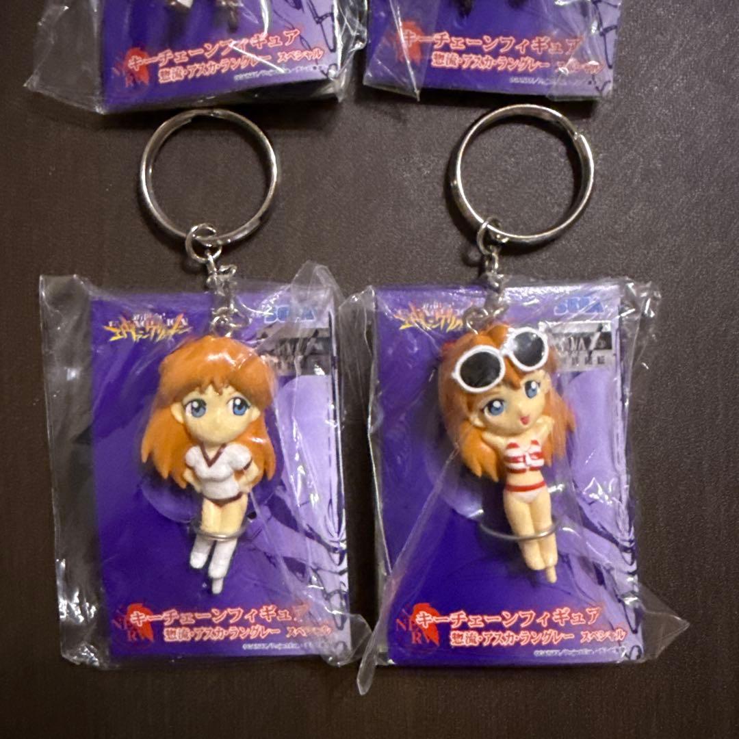 エヴァンゲリオン　エヴァ　アスカ　キーチェーン 4点　未開封　体操着　スーツ