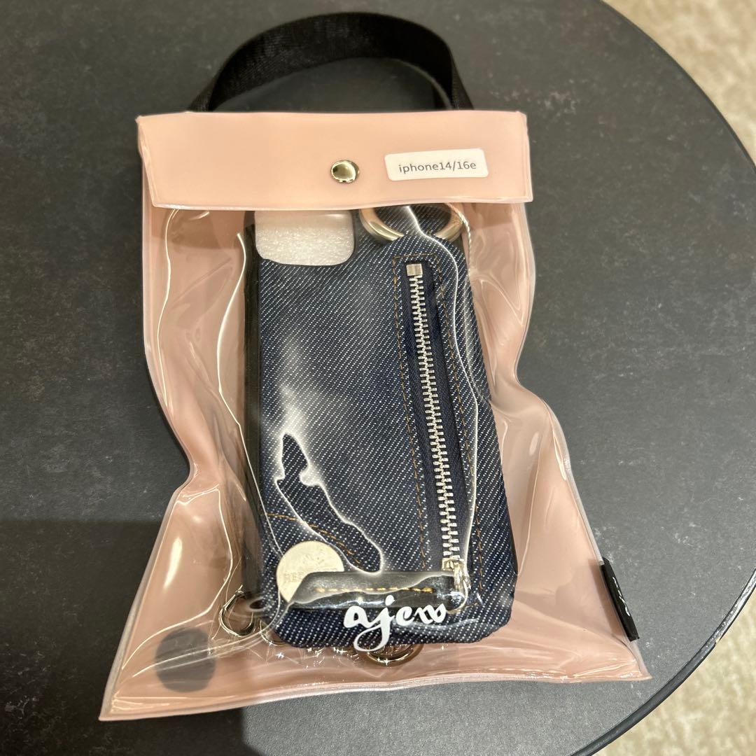 ajew エジュー　iPhone14/16eケース　denim indigo