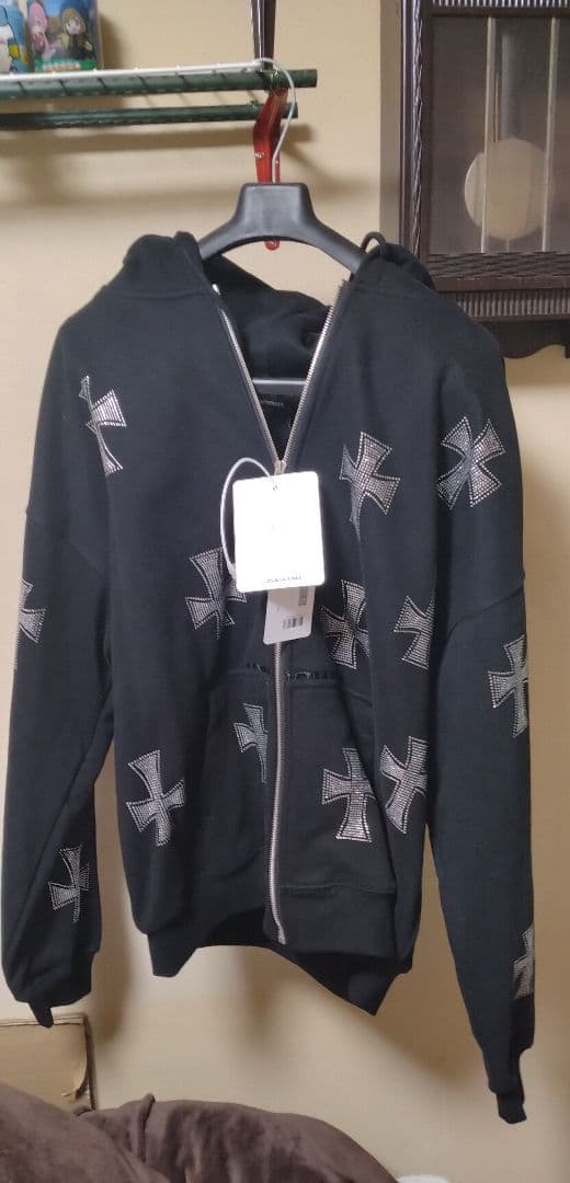 UnknownLondonメンズラインストーンパーカー新品ＸＬ