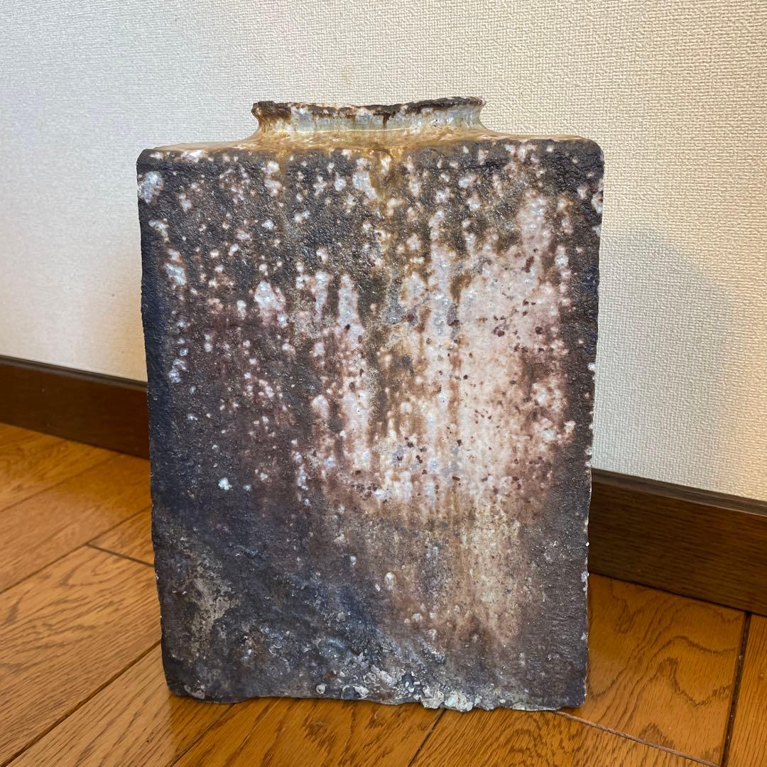 【再大幅値下げ！！】美藍窯　九州信楽滝花入　花瓶