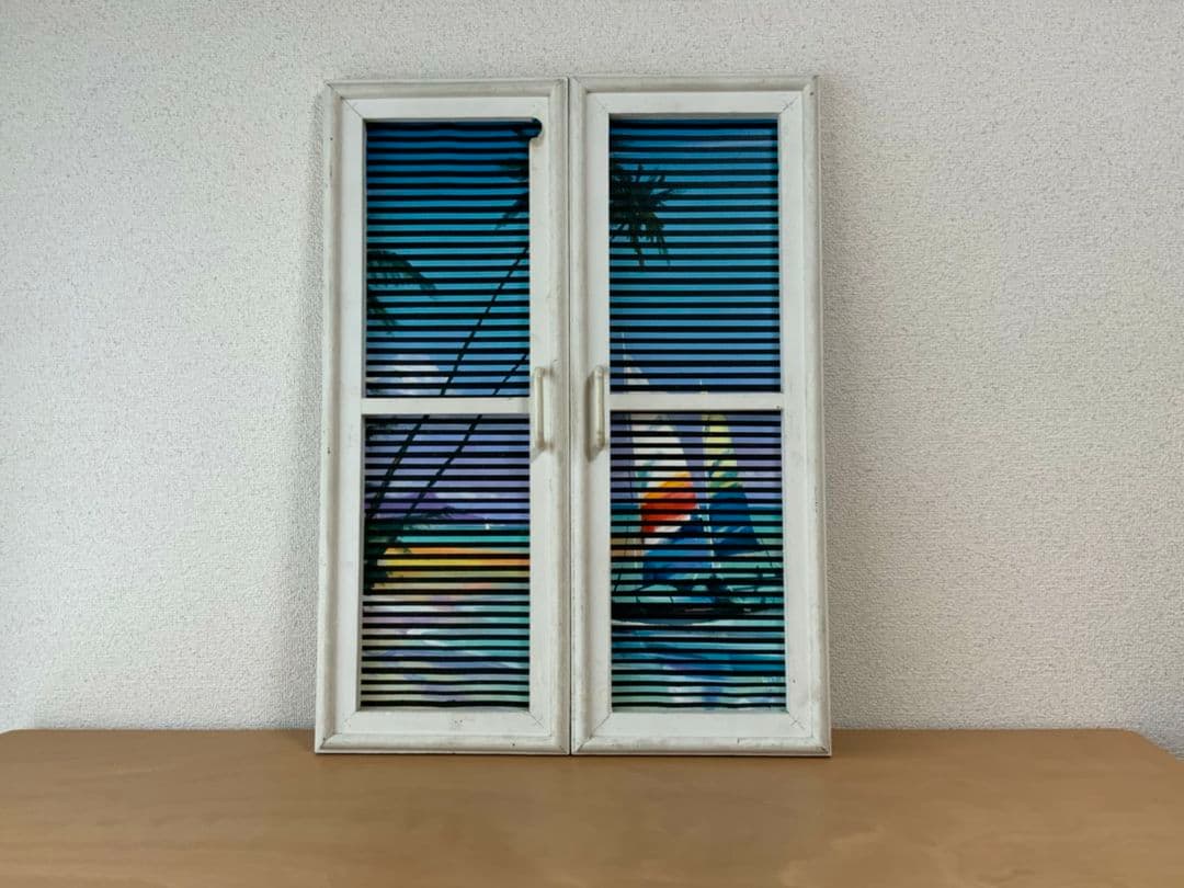 絵画『トロピカルな窓』(窓の額)ヘイ平山画