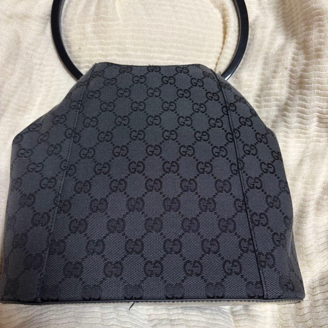 Gucci グレー ハンドバッグ キャンバス