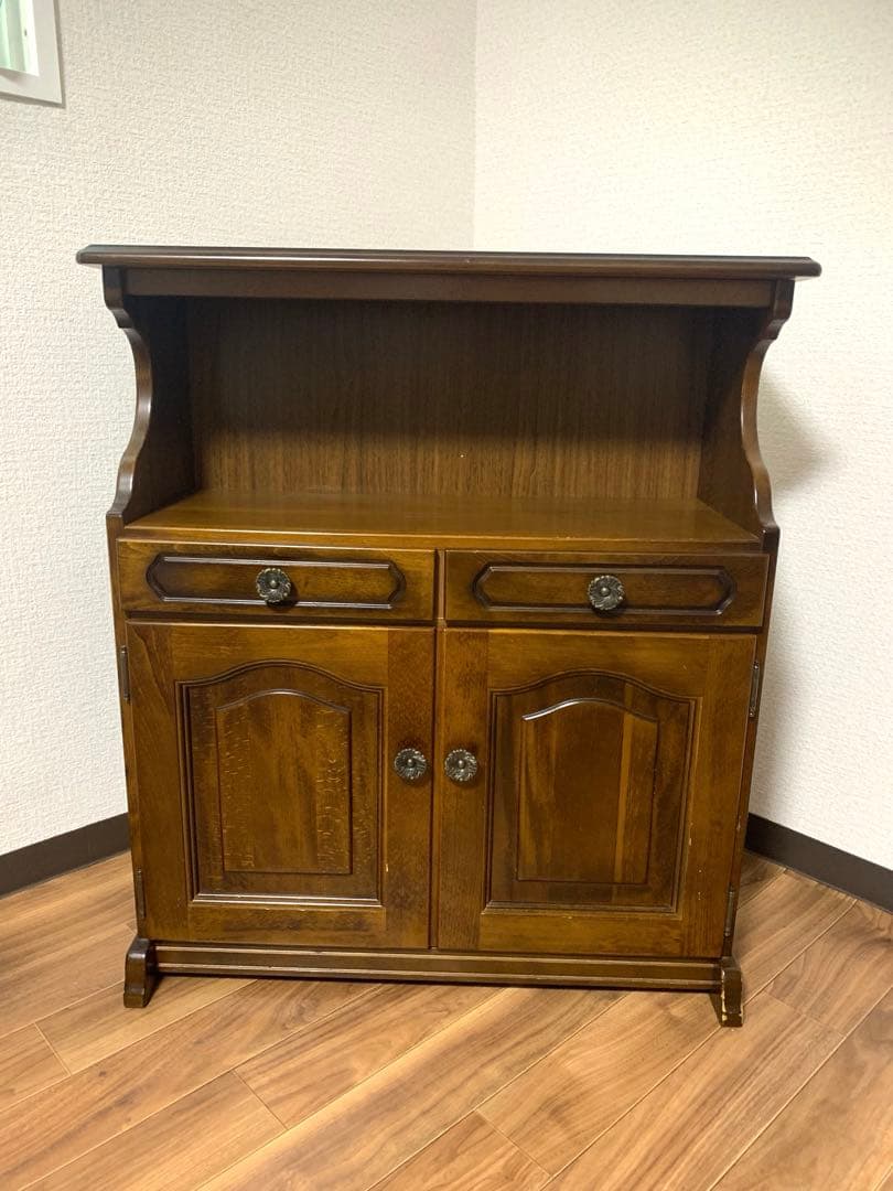 カリモク　サイドチェスト　レトロ電話台　キャビネット　コロニアル