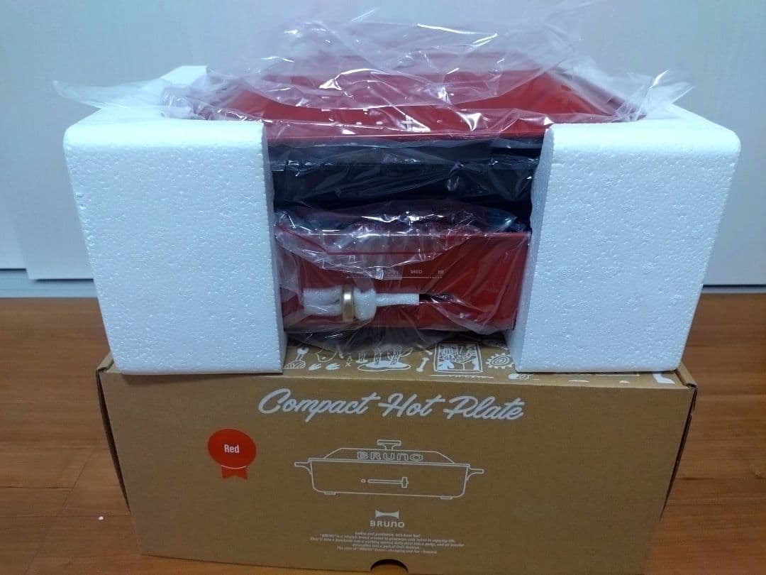 BRUNO コンパクトホットプレート レッド
