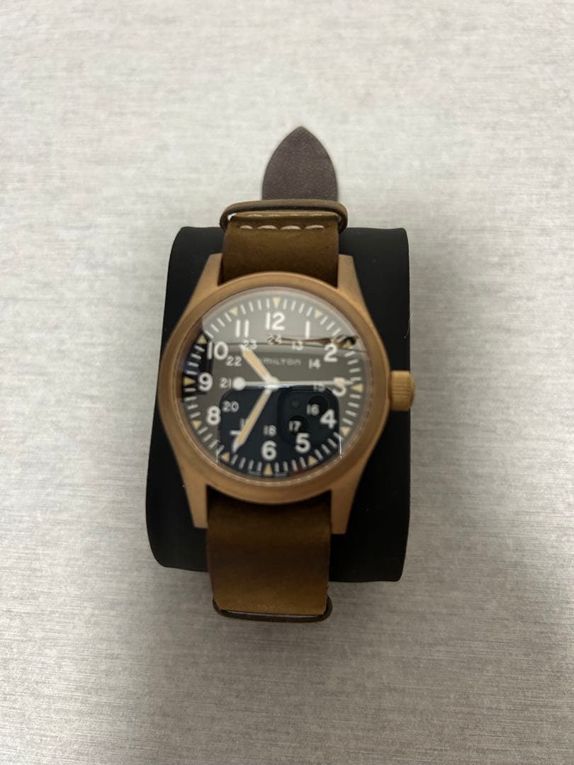 （美品）ハミルトンカーキーフィールド　ブロンズケース