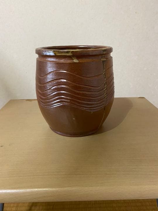 骨董品　茶色