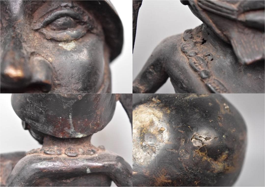 アンティーク ベニン王国 ベニン共和国 エド アフリカ 古い ブロンズ像