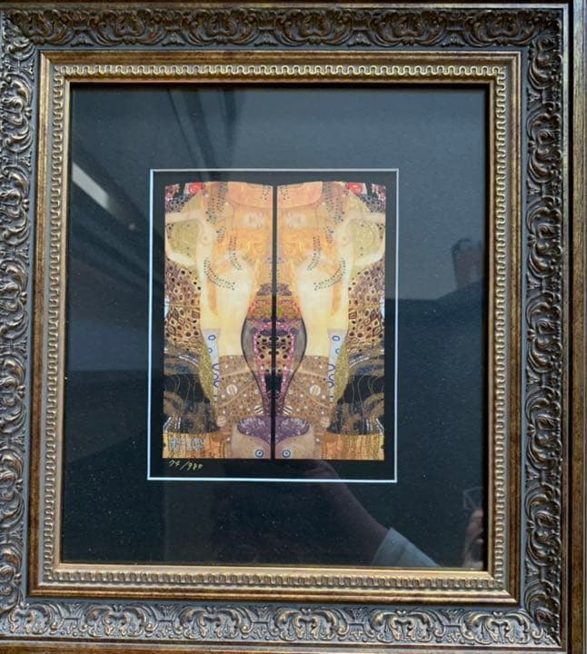 グスタフ・クリムト 「水蛇2」人物画 女性像 洋画 絵画 版画 シルクスクリーン