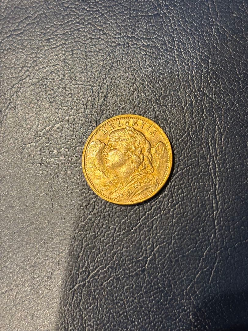 スイス 20フラン 1935年 金貨 アルプスと少女  古銭 金 正規