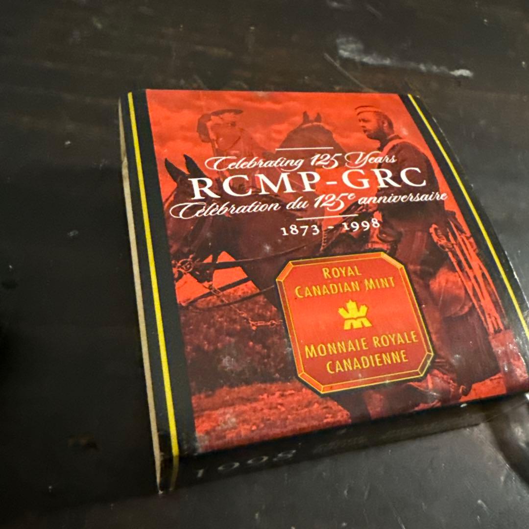 1998 カナダ銀ドル プルーフ RCMP 125 周年記念