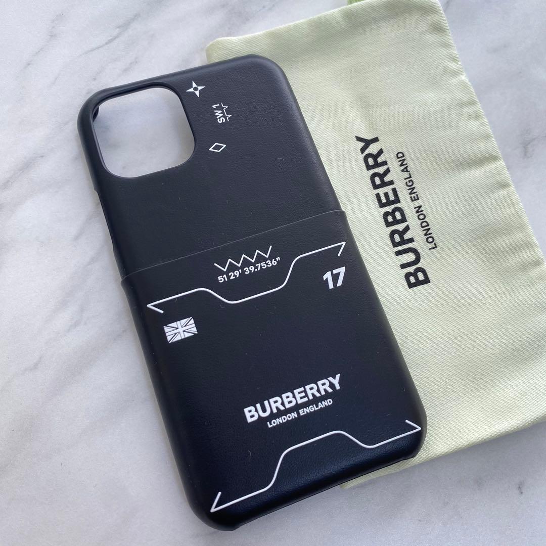 ラスト１【新品】BURBERRY iPhoneケース 黒 iPhone11Pro