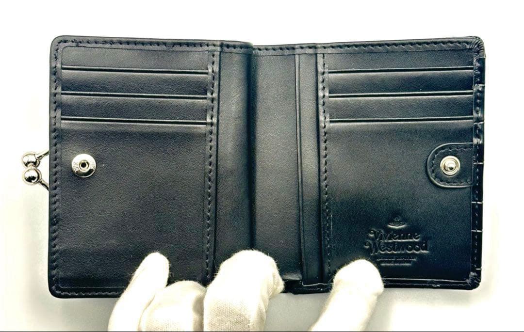 【新品✦希少】Vivienne Westwood 二つ折り財布 ミニ財布 黒