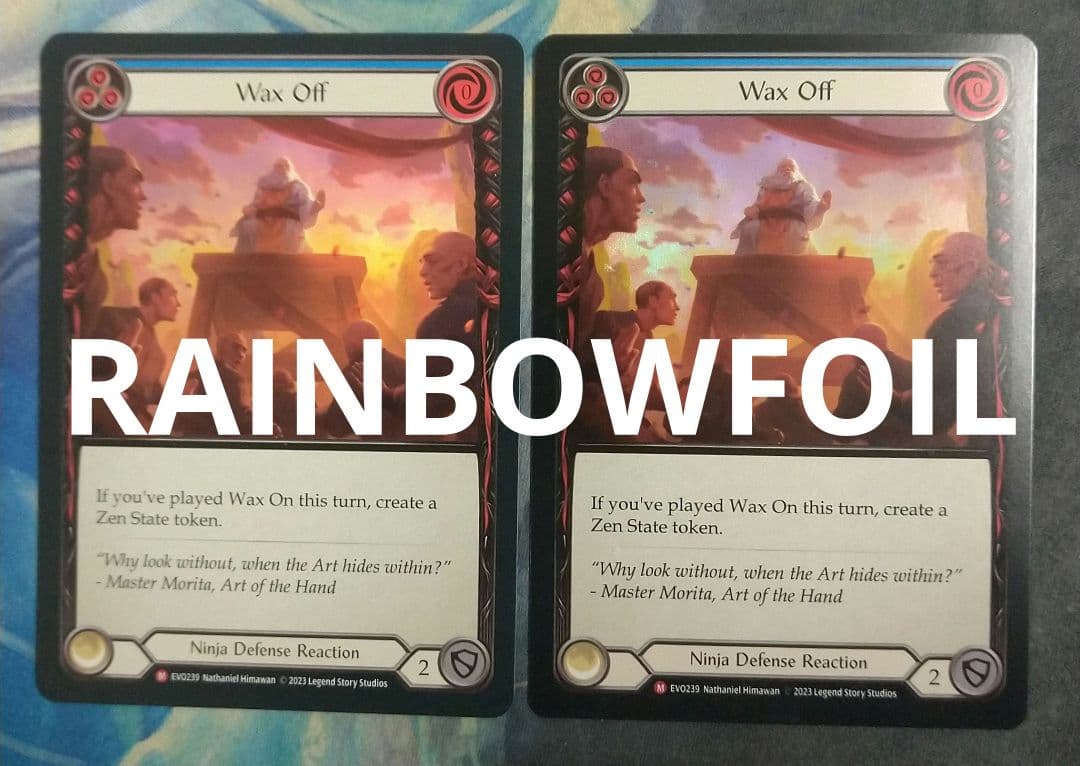 Flesh and Blood Wax Off EVO RF英語版2枚