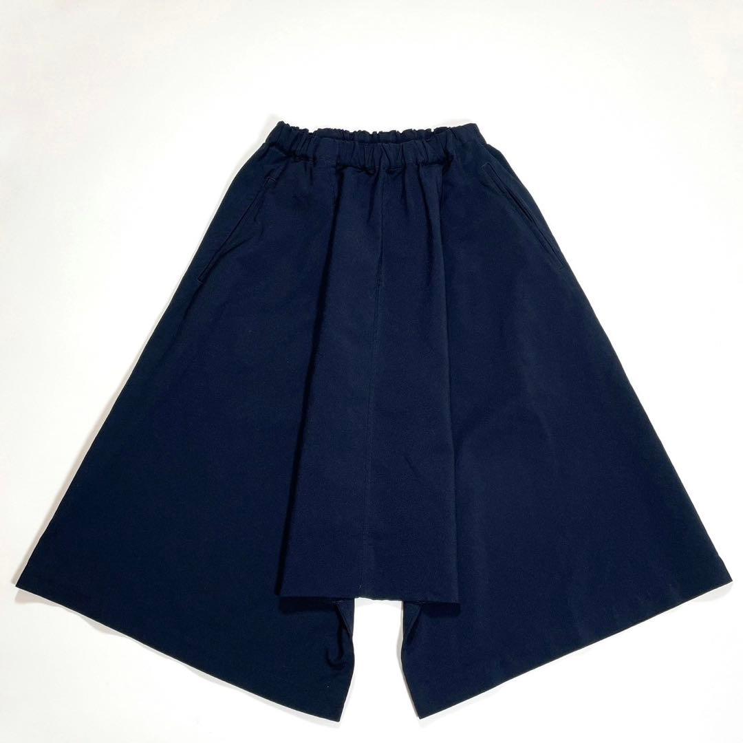 美品 コムデギャルソン 変形 ワイドパンツ サルエル ネイビー XS