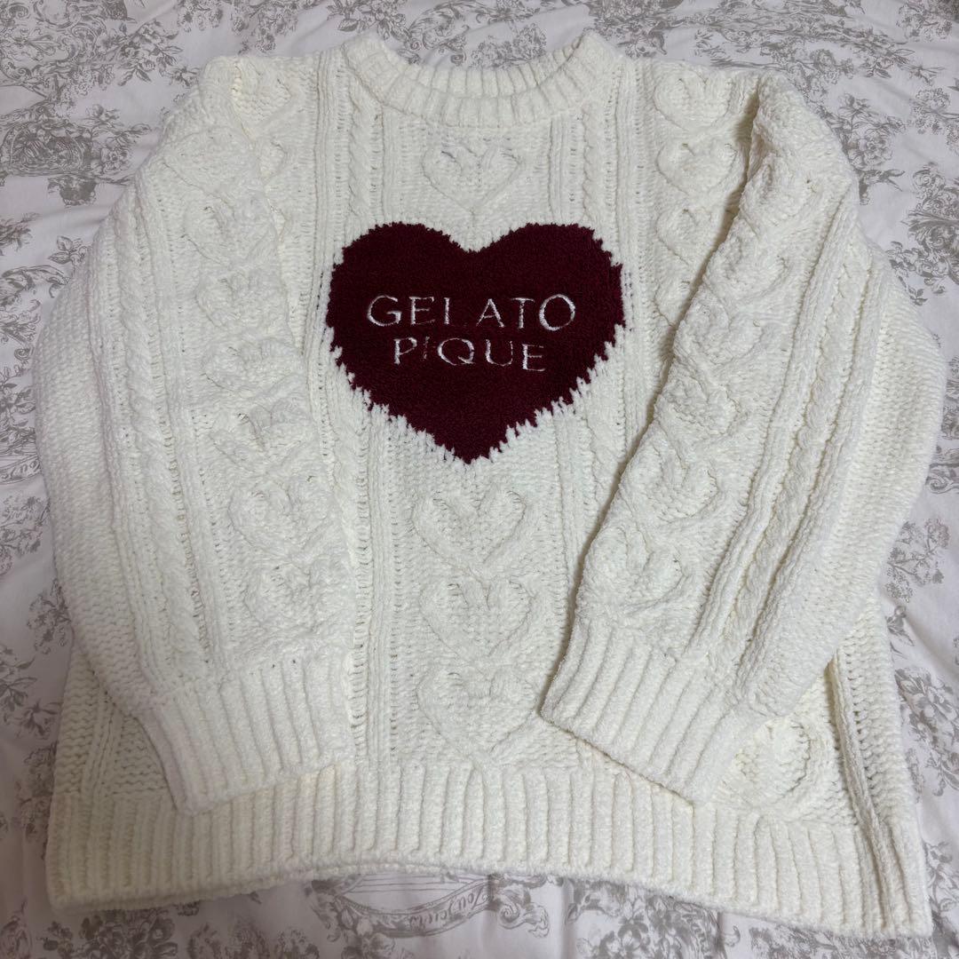 ジェラートピケ Valentine ハートアランプルオーバー