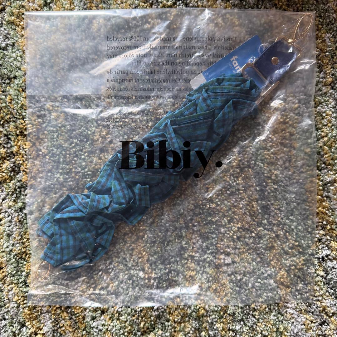 ファミリア×Bibiy. ハンドストラップ　青