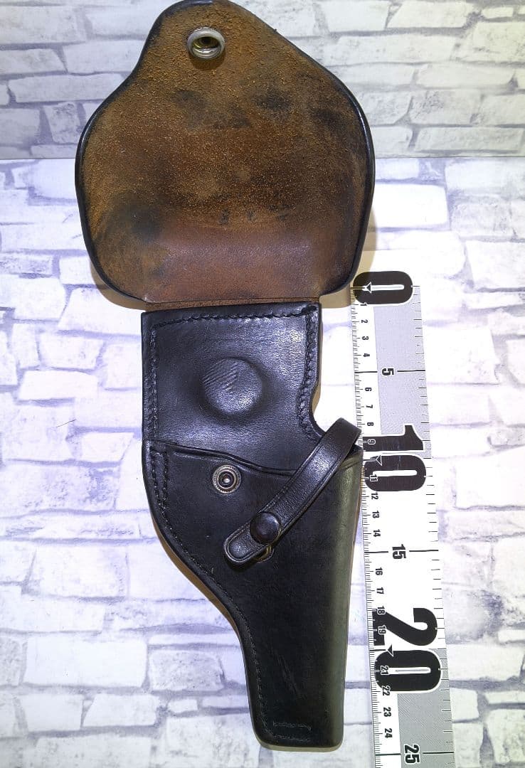 レザー 黒色 ホルスター 昭和レトロ