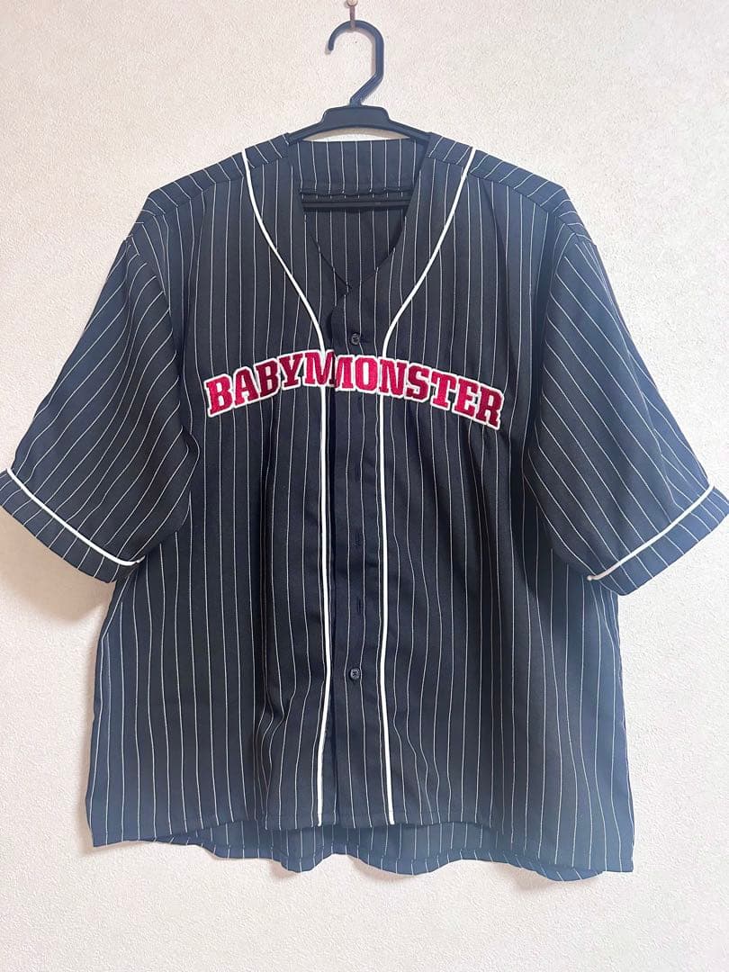 【最安値】 BABYMONSTER ベビモン ベースボールシャツ 半袖シャツ M