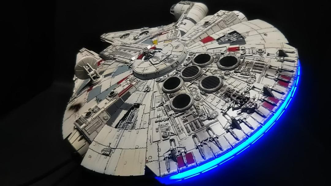 1/144 電飾改修 ミレニアムファルコン 塗装済完成品　 スターウォーズ