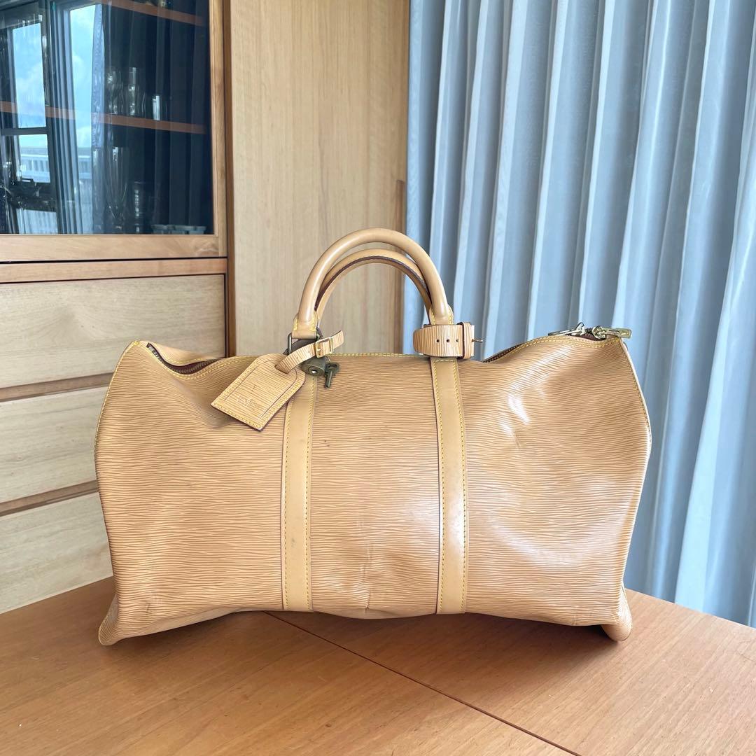 入手困難 激レア ヴィトン キーポル55 ボストンバッグ　鍵付き