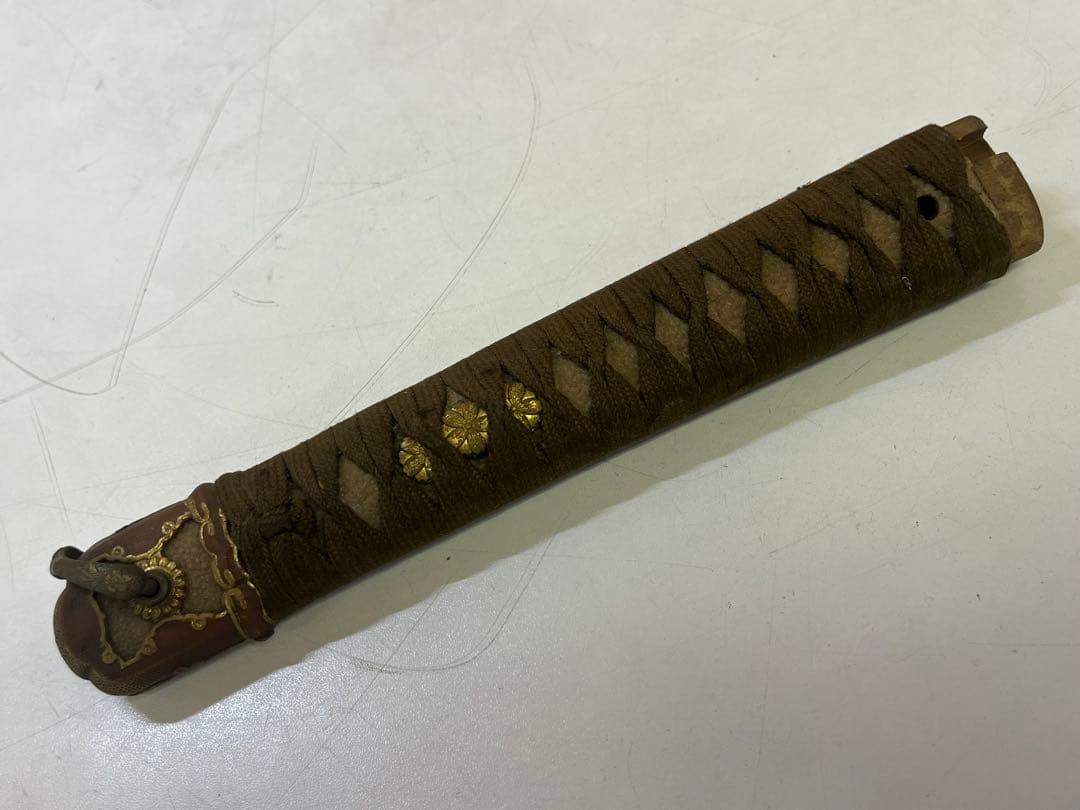 R*N様 M639 刀 柄 武具 つか 金属装飾 目抜き付き 旧日本軍 時代物