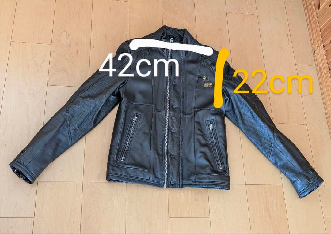 G-STAR RAW 牛革 ライダースジャケット