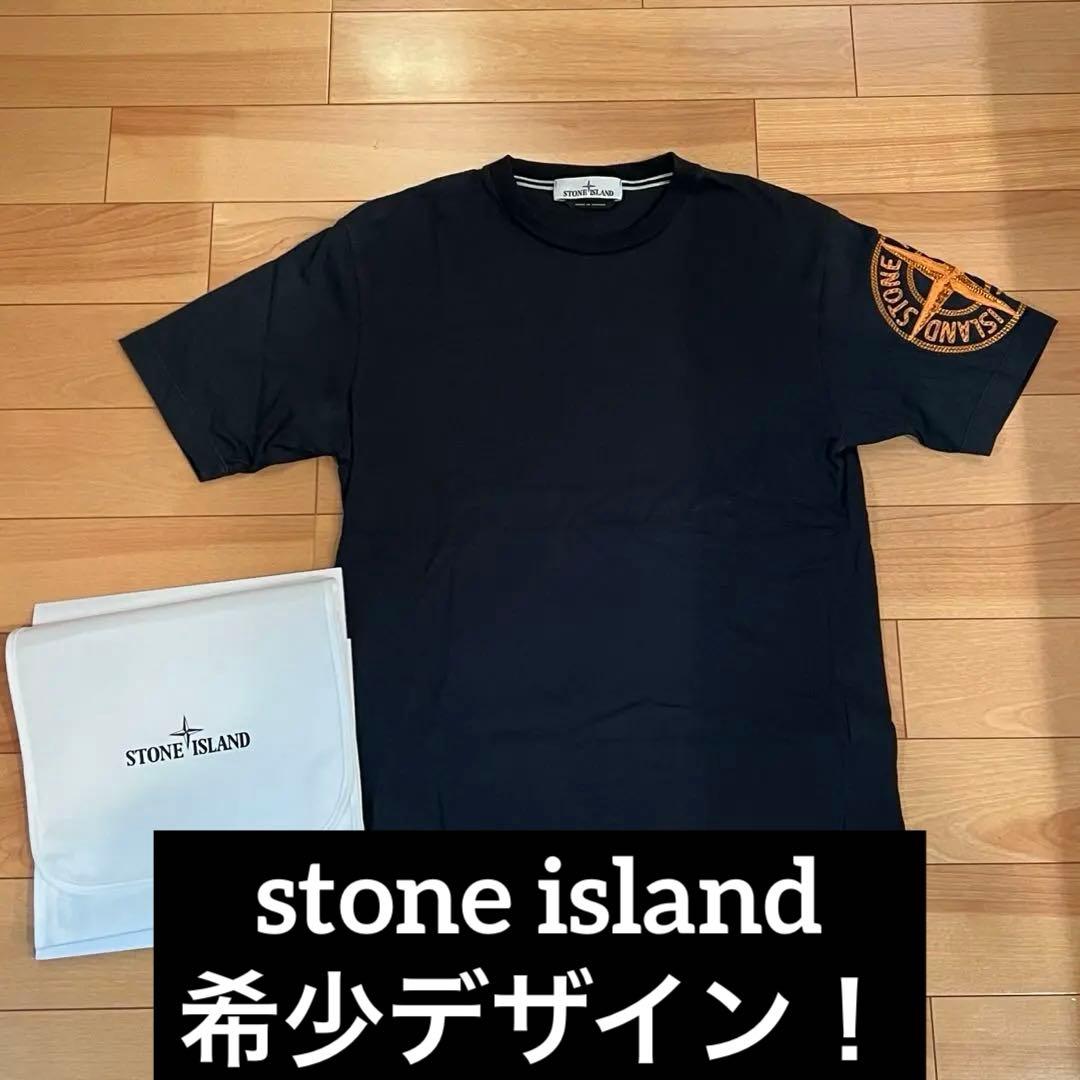 ★希少！肩刺繍★ストーンアイランド Tシャツ ★ネイビー S★ケース付属品有❗️