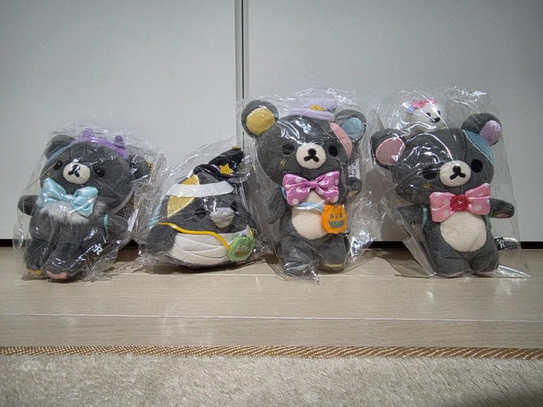 リラックマ ハロウィン ぶらさげぬいぐるみ 2021 4体