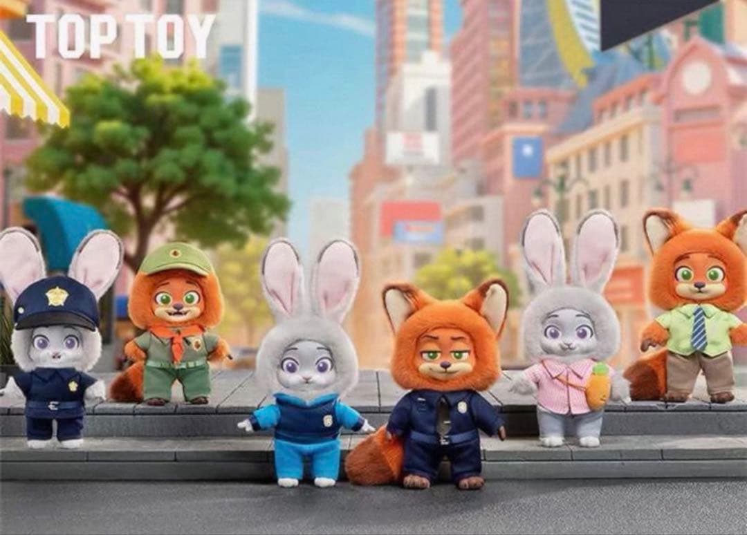 【新品未開封】ズートピア TOPTOY ぬいぐるみ 全6種 コンプリートセット