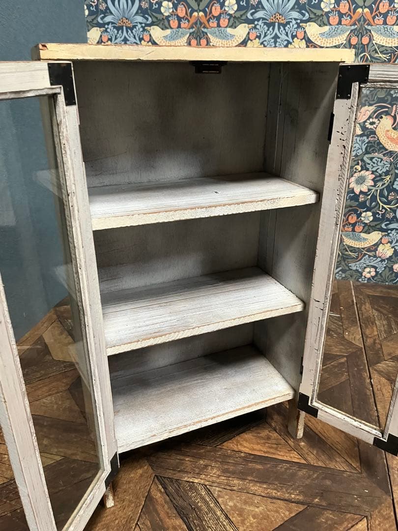 sarah＊キャビネット 飾り棚 インテリア 白家具 ショーケース