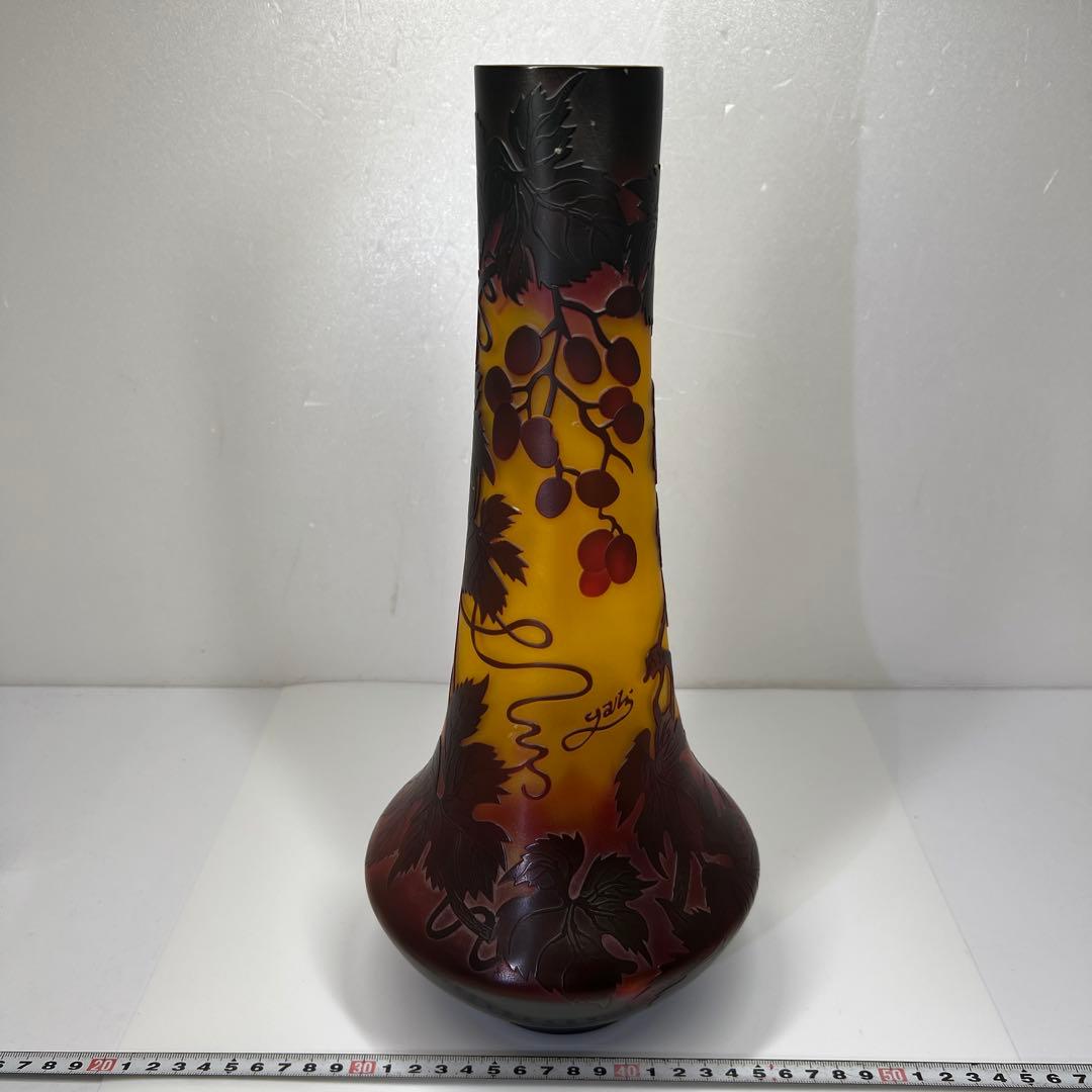 エミールガレ風花瓶　タカオ　36㎝　東里7-0816①
