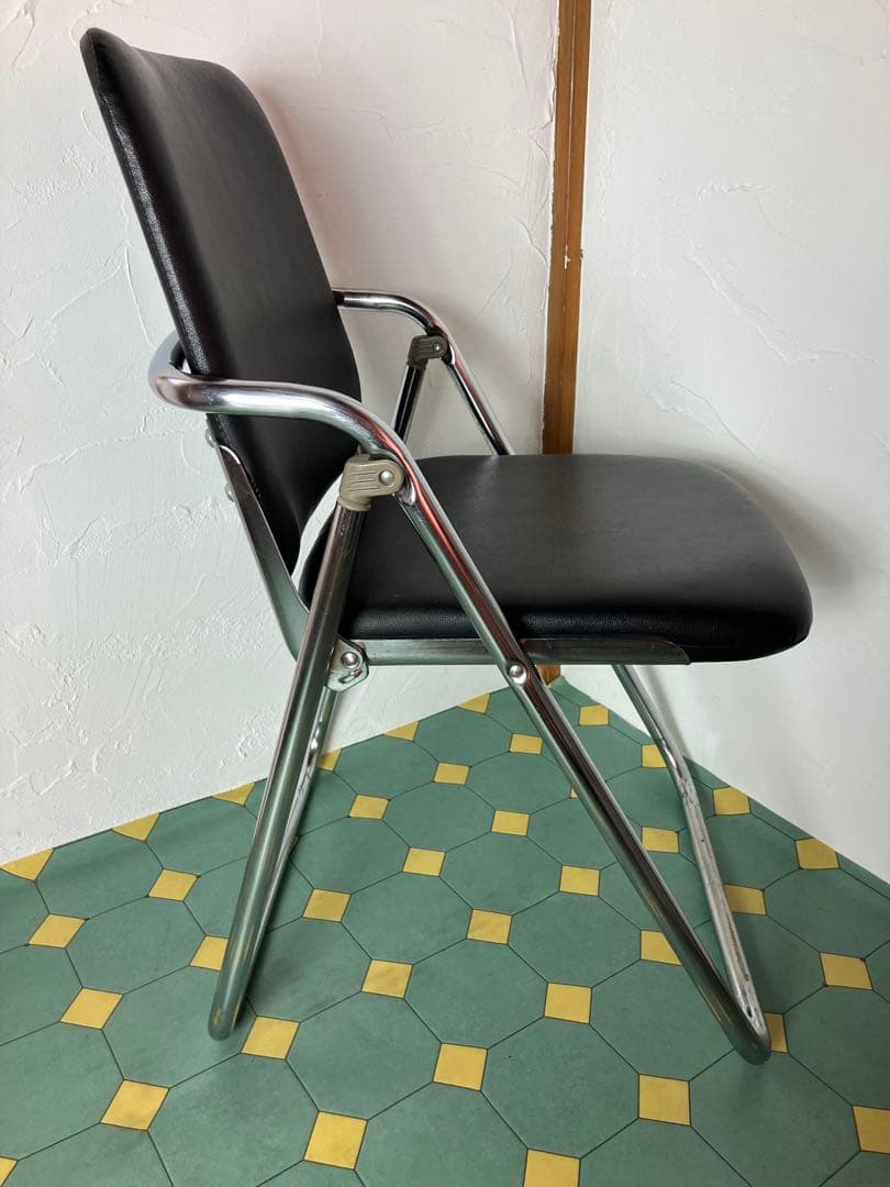 はま　2脚セット　イス　パイプ椅子　アイアン　ミーティング　チェア　③