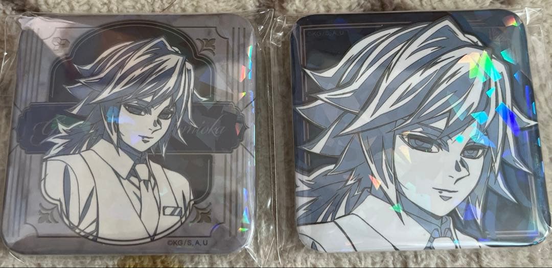 鬼滅の刃 モクテルバー 冨岡義勇 ロトくじ 缶バッチ　2個セット