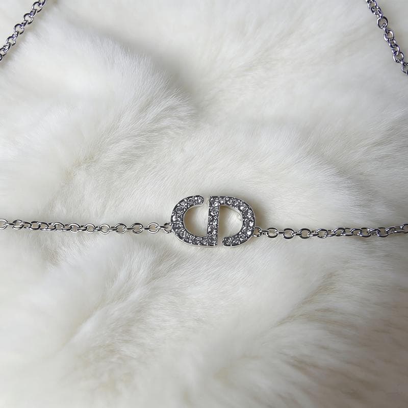 極美品 ♡ DIOR PETIT CD ネックレス シルバー