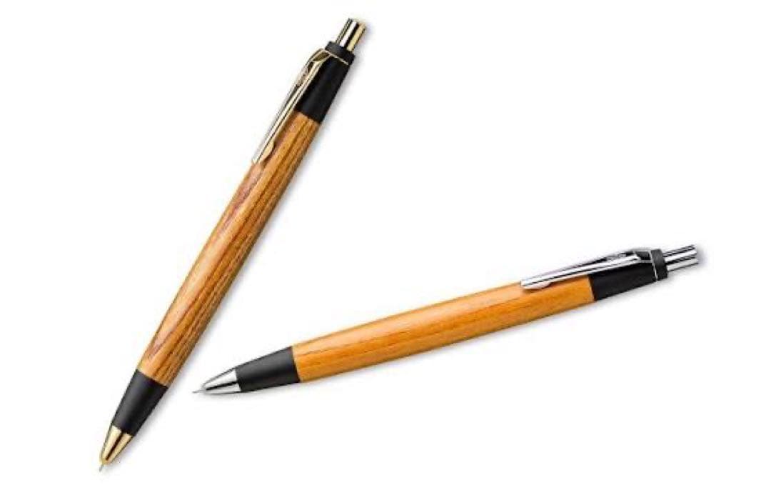 野原工芸 欅のシャーペン 付属品花梨紅白ウッドキューブのみ 口金キャップ無し