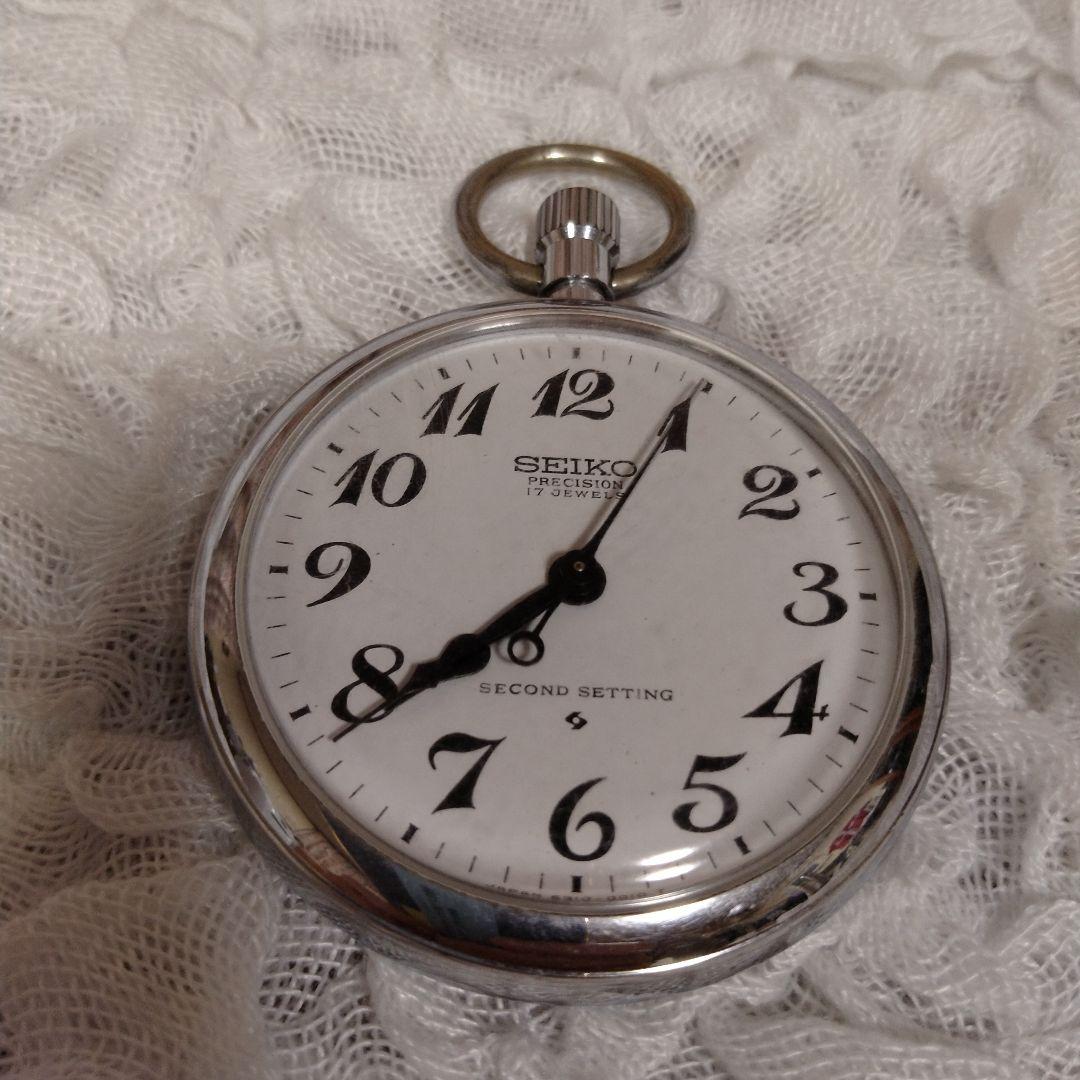 セイコー 懐中時計 鉄道時計 手巻き17JEWELS　SEIKO 稼働品