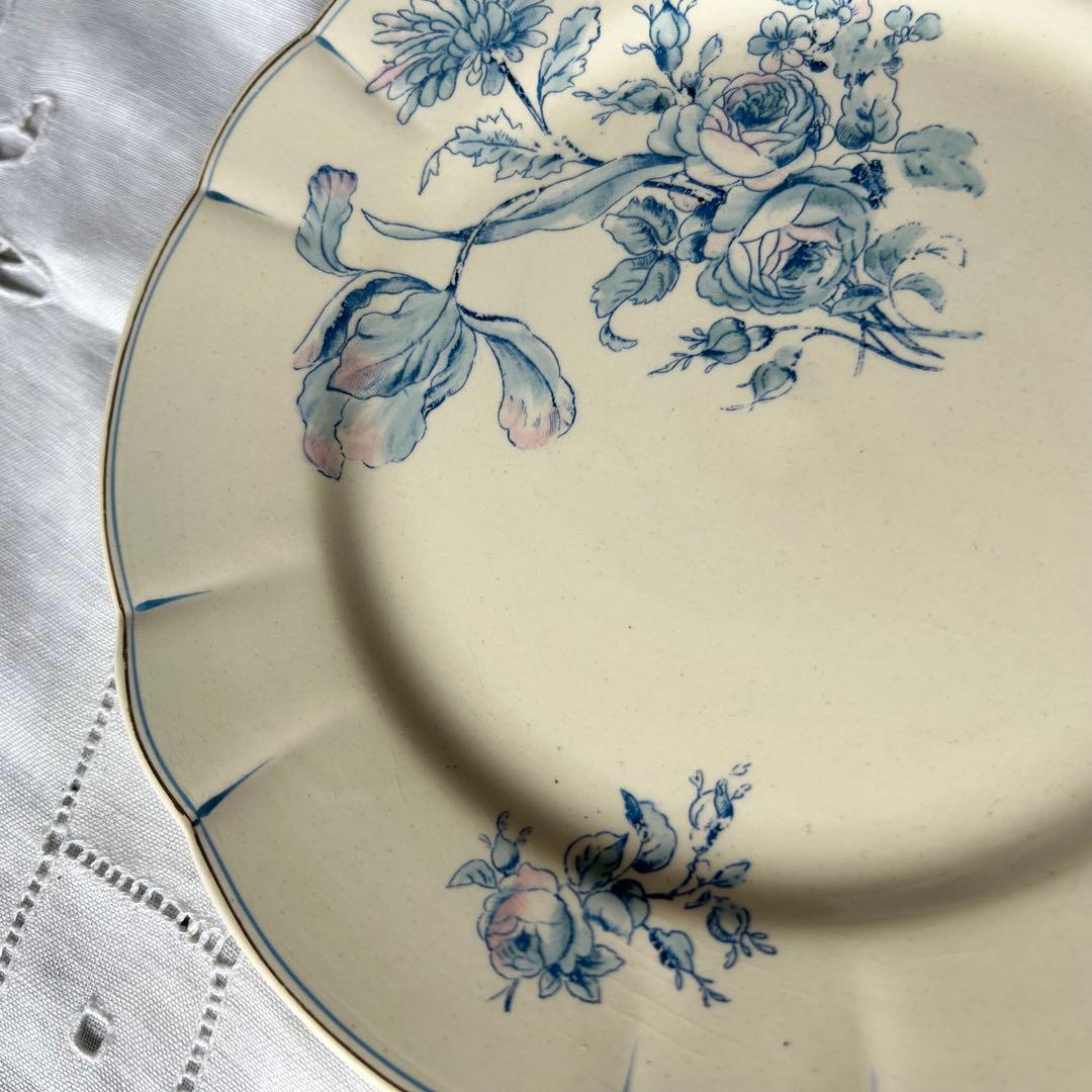 LONGCHAMPS デザート　プレート　b ボタニカル　手彩色