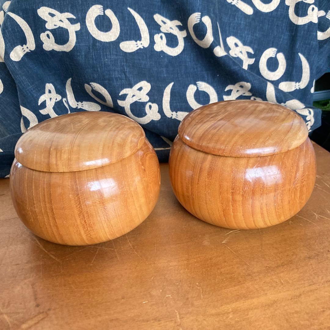 碁石、碁笥、碁笥箱のセット