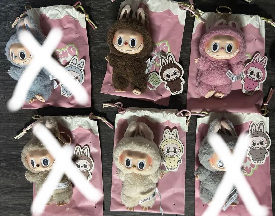 【正規品】ラブブ マカロン ぬいぐるみ 6体セット　 ※シークレット有り