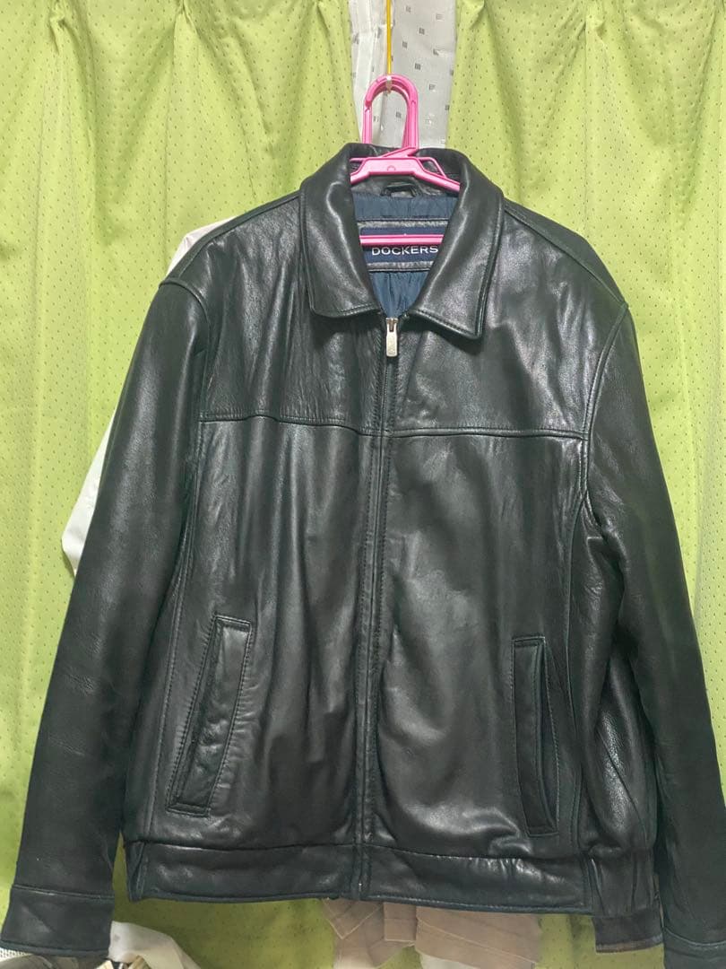 DOCKERSブラックレザージャケット