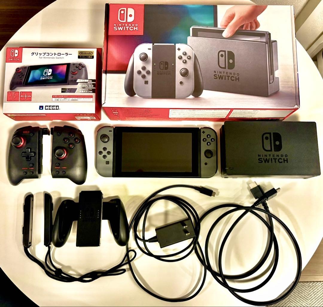 Nintendo Switch グレー 本体 + グリップコントローラー