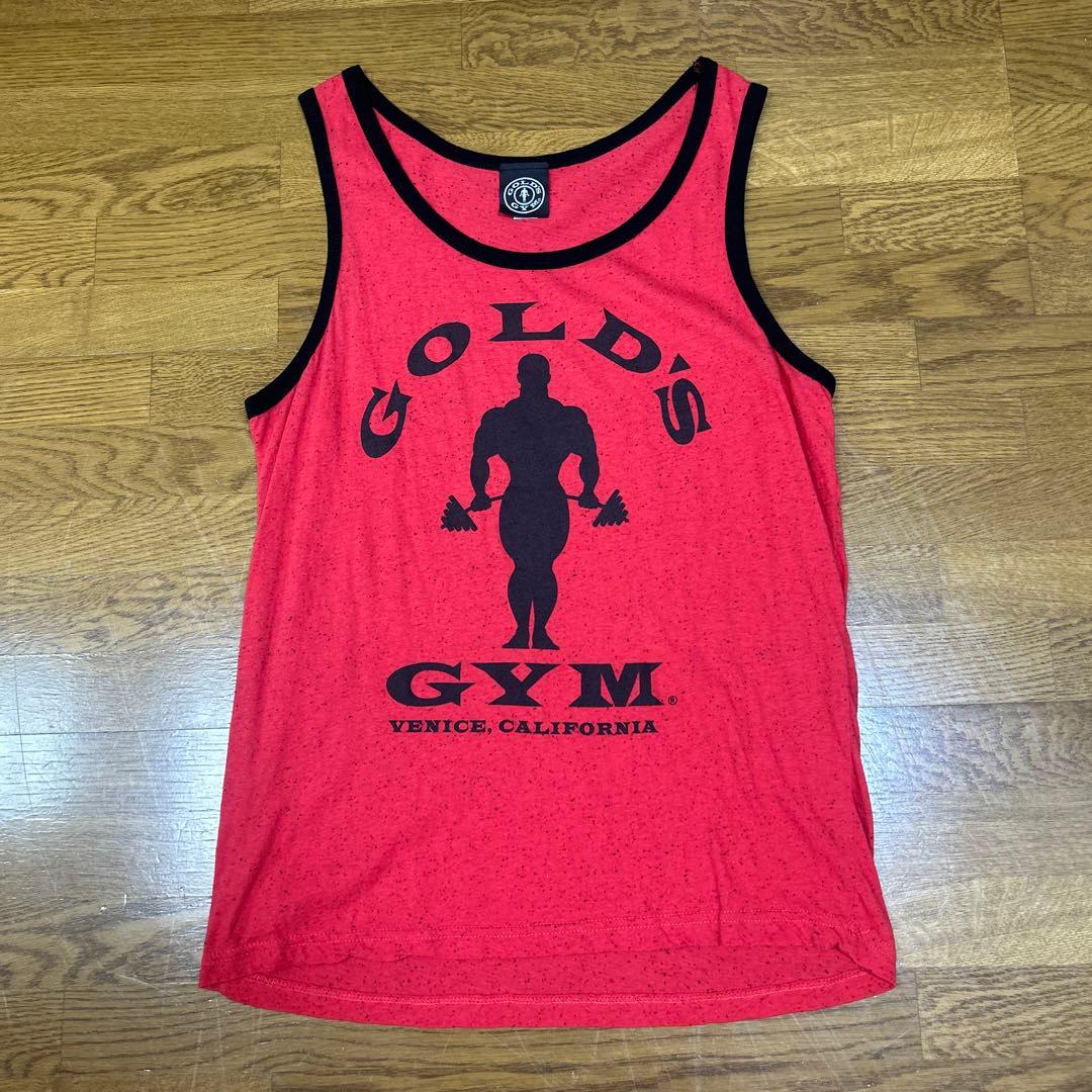 ベニス限定ゴールドジム タンクトップ M 赤