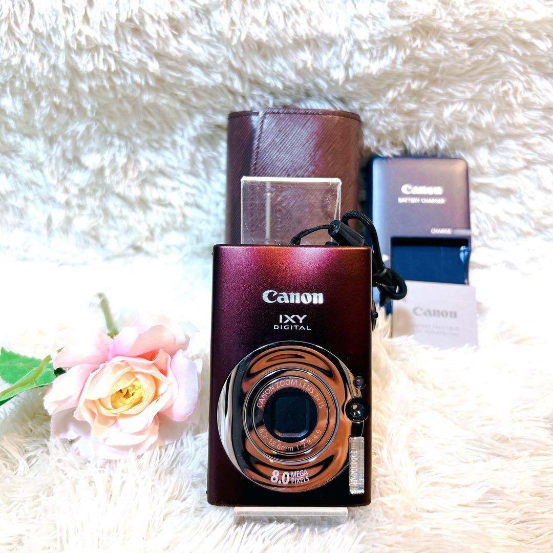 極美品 動作確認済 Canon IXY 20IS ブラウン デジカメ バッテリー