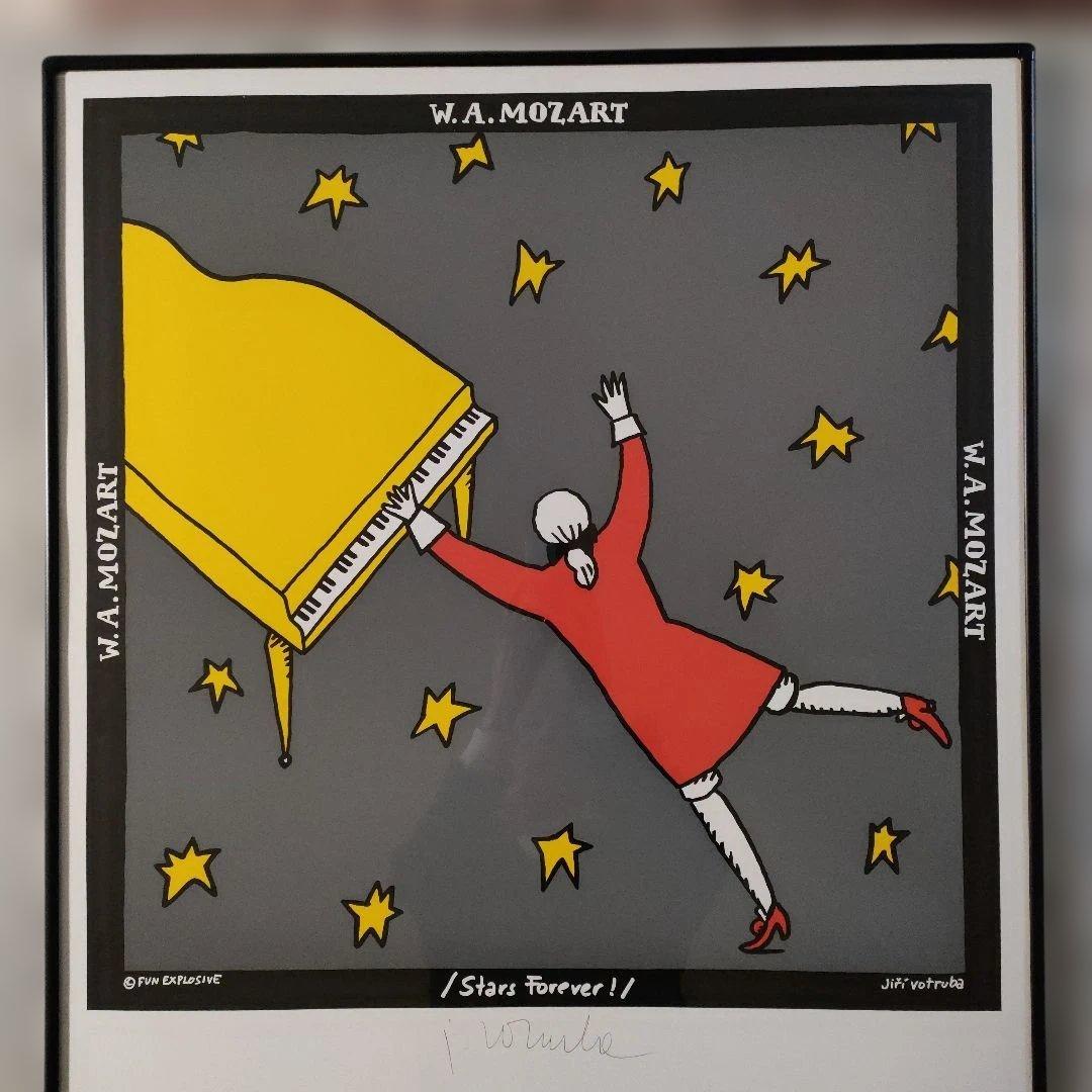 イジー・ヴォトルバ 直筆サイン入大判リトポスター 『W.A.MOZART』