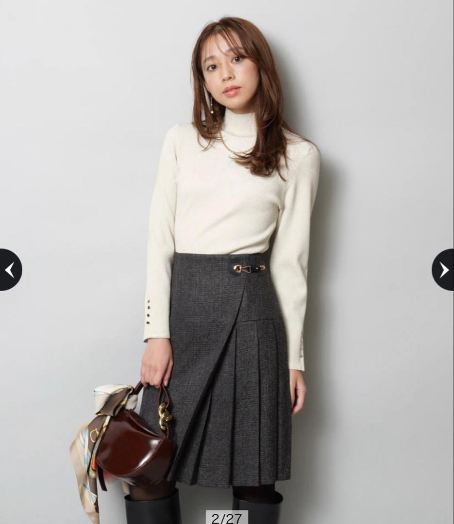 新品タグ付き ジャスグリッティー　サイドプリーツミニスカート 黒　S