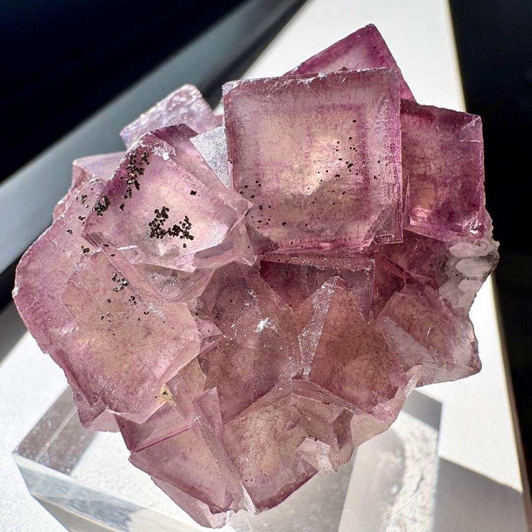 509 中国 ヤオガンシャン産 ウィンドウフローライト 満点星フローライト