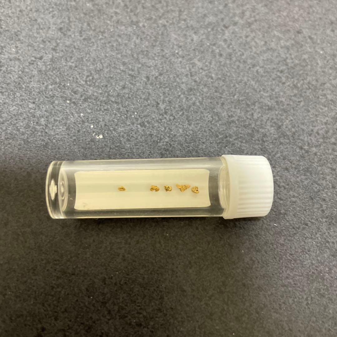 【最終値下】佐渡西三川ゴールドパーク 佐渡金山 砂金 5粒