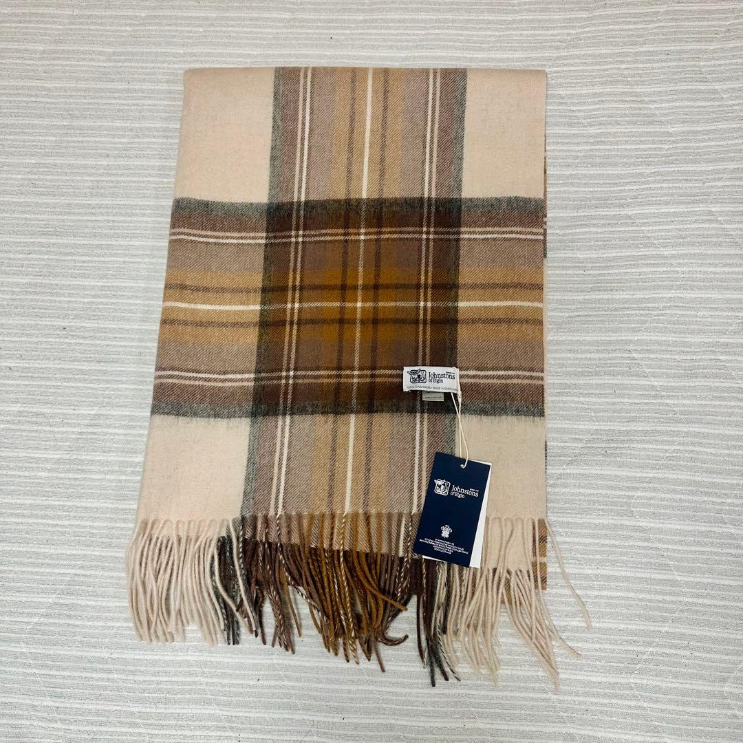 A*様 ジョンストンズ スカーフ　ナチュラルスチュワート　タータンチ
