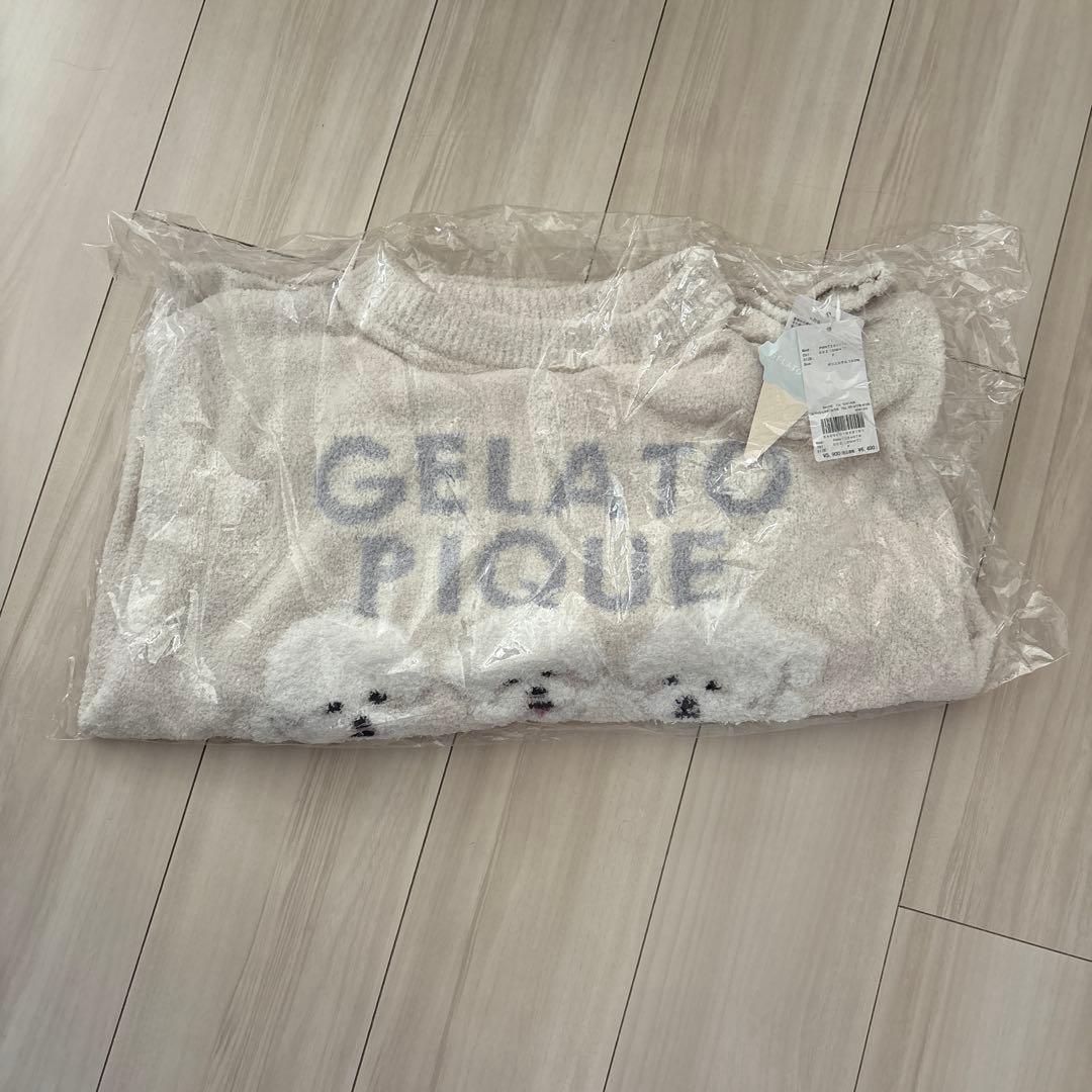 モチーフジャガードプルオーバー　ジェラートピケ　ビションフリーゼ